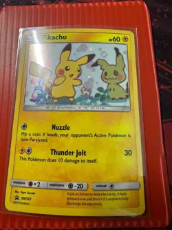 Pikachu SM162 SM Holo Promo Pokemon Card Near Mint NM - Image 1