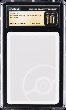2019 POKEMON PLAYING CARDS JPN OLD MAID SPARE CARD CGC 10 PRISTINE - Image 1