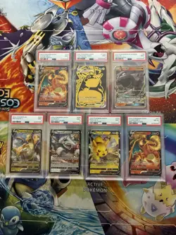 Pokemon Card Lot PSA Lot Alt Art Full Art Fire Charizard Pikachu Dragonite - Image 1