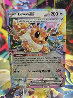 Eevee EX 075/131 Double Rare Prismatic Evolutions Pokemon Card TCG - Image 1