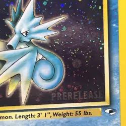 Misty's Seadra (Prerelease) 009/132 Gym Heroes Promo Holo Pokemon card - Image 2