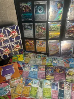 Mixed Pokemon Card Lot 150+ Multi-Language Holos +2 Top Loaders +5 Stickers - Image 2