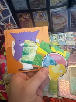 Mixed Pokemon Card Lot 150+ Multi-Language Holos +2 Top Loaders +5 Stickers - Image 5