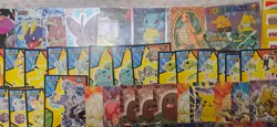 Topps Pokemon card lot LP to DMG holos, Stickers, Blue and BLack label Emerald - Image 3