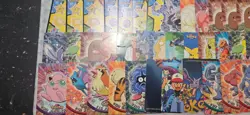 Topps Pokemon card lot LP to DMG holos, Stickers, Blue and BLack label Emerald - Image 5