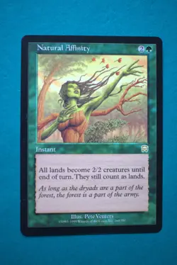 Natural Affinity - MTG - Mercadian Masques - Never Played - Magic The Gathering - Image 1