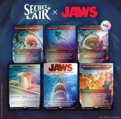 MTG Secret Lair Jaws: Terror of Amity Island Rainbow Foil Edition (Sealed) - Image 1