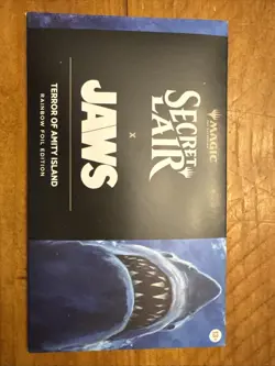 MTG Secret Lair Jaws: Terror of Amity Island Rainbow Foil Edition (Sealed) - Image 2
