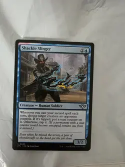Magic The Gathering MTG **Misprint** Ink Error Shackle Slinger OTJ - Image 1
