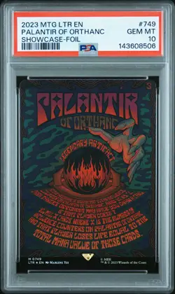 2023 MTG THE LORD OF THE RINGS: TALES OF MIDDLE-EARTH PALANTIR OF ORTHANC PSA 10 - Image 1