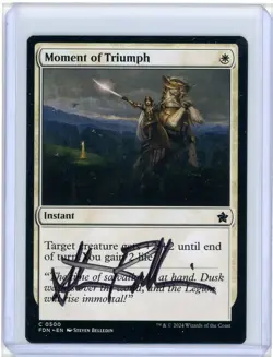 Moment of Triumph Magic: The Gathering Foundations Signed Artist Proof MTG - Image 1