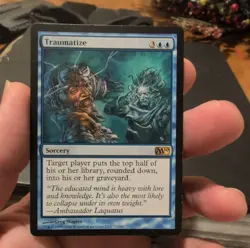 Magic: The Gathering Traumatize Rare Core Set 2010 Sorcery Blue Greg Staples 77 - Image 1