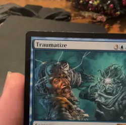 Magic: The Gathering Traumatize Rare Core Set 2010 Sorcery Blue Greg Staples 77 - Image 2