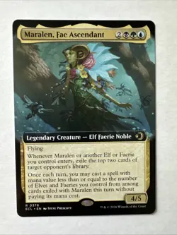 Maralen, Fae Ascendant (Extended Art) Lorwyn Eclipsed Regular Mtg ECL 376 - Image 1