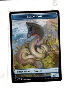 MTG SkeenAB Koma's Coil Token from Kaldheim. NM. - Image 1