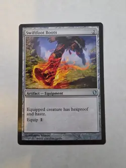 Magic The Gathering, Swiftfoot Boots, Commander 2013, Regular - Image 1