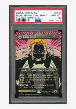 MTG PSA 10 Eddie/Venom, Lethal Protect Classic Comic Foil 2025 #0233 SPM English - Image 1