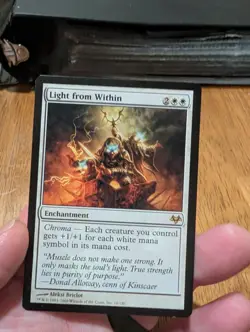 Magic: The Gathering Light from Within Rare Shadowmoor Enchantment 10/180 White - Image 1