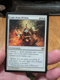 Magic: The Gathering Light from Within Rare Shadowmoor Enchantment 10/180 White - Image 2