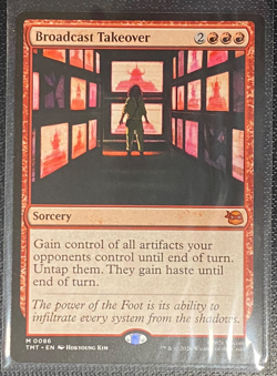 Broadcast Takeover Teenage Mutant Ninja Turtles Regular MTG TMT #86 NM/M - Image 1