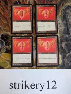 4x Ruby Medallion – Tempest – MTG - Image 1