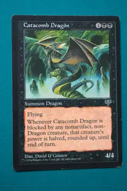 Catacomb Dragon - MTG - Mirage - Light to Moderate Play - Magic the Gathering - Image 1
