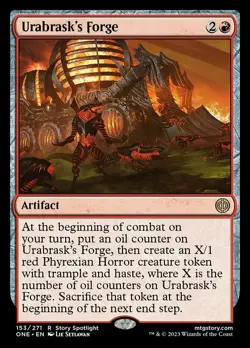 1x Urabrask's Forge NM-Mint, English Phyrexia: All Will Be One MTG Magic - Image 1