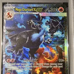 2025 POKEMON PHANTASMAL FLAMES ILLUSTRATION RARE #125 MEGA CHARIZARD X EX PSA 9 - Image 4