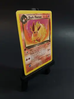 Dark Flareon Pokemon Card 1st Edition 35/82 Team Rocket Set MP - Image 5