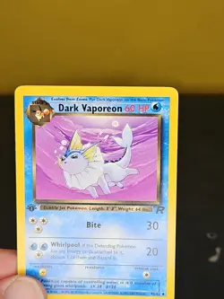 Pokemon Team Rocket Non-Holo 1st Edition Dark Vaporeon, Card #45/82 - Image 3