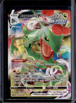 2023 Pokemon SWSH Crown Zenith Rayquaza VMAX #101/159 - Image 1
