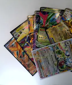 Pokemon Lot of 9 EX NM Pack Fresh Moltres Mawile Iron Crown - Image 1