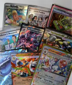 Pokemon Lot of 9 EX NM Pack Fresh cinderaced grimmsnarl dodonzo - Image 1