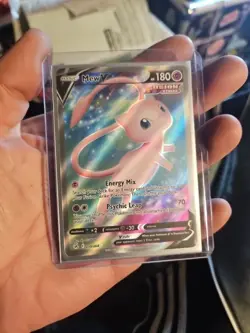 Pokemon TCG Mew V (Full Art) Sword & Shield Pokemon Fusion Strike Alternate Alt - Image 1