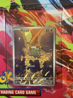 Phanpy 205/191 Illustration Rare Pokemon Surging Sparks SV8 Full Art Card - Image 1