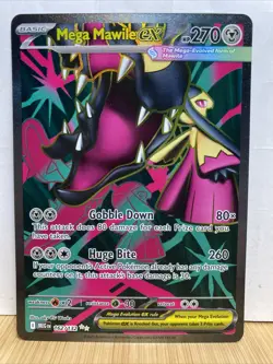 Pokemon Mega Evolution Mega Mawile Ex Foil Full Art Card Rare 162/132 - Image 1