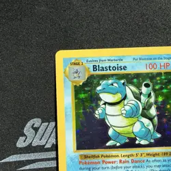 Pokemon Base Set Shadowless Blastoise #2 Holo Near Mint NM - Image 3