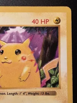 Shadowless Red Cheeks Pikachu 58/102 Base Set Pokemon Card Rare MP - Image 4