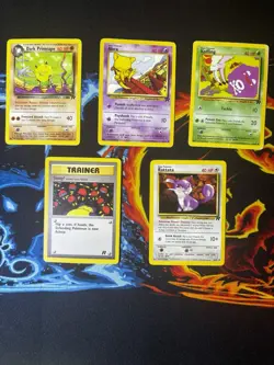 Pokemon TCG Team Rocket X5 Vintage WOTC Mixed Condition - Image 1