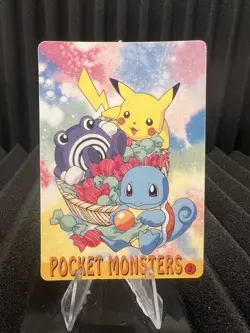 Pokemon Vintage Pocket Monsters Vending HOLO Prism Sticker Bandai 1999 Nintendo - Image 2