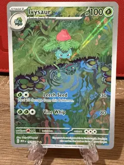 Pokemon TCG Ivysaur 151 Illustration Rare 167/165 Near Mint - Image 1