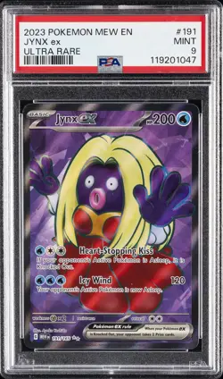 2023 POKEMON MEW EN-151 ULTRA RARE #191 JYNX EX PSA 9 - Image 1