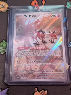 Pokemon TCG Mr. Mime 179/165 Scarlet & Violet 151 Illustration Rare NM - Image 1