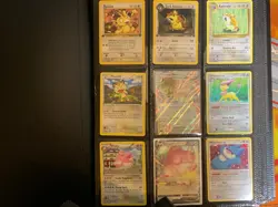 B6 POKEMON BINDER COLLECTION LOT VINTAGE HOLO RARE FOSSIL MUK V EX RADIANT BASE - Image 1