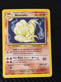Pokemon TCG Ninetales Base Set 12/102 Holo 1999 Wizards Base Set - Image 1