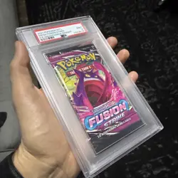 Pokemon Sword & Shield Fusion Strike Booster Pack Sealed Gengar Art PSA 9 - Image 3