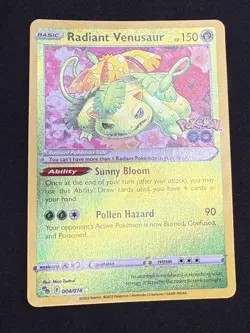 Radiant Blastoise, And Venasaur Holographic Pokemon GO 2022 NM No Reserve - Image 3