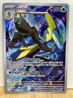 Pokemon Mega Evolution Inteleon Full Art Card Illustration Rare 142/132 - Image 1
