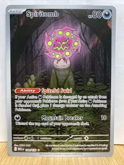 Pokemon Mega Evolution Spiritomb Full Art Card Illustration Rare 148/132 - Image 1