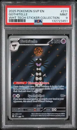 2025 POKEMON SVP EN-SV BLACK STAR PROMO #211 GOTHITELLE PSA 9 - Image 1